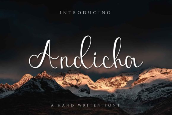 Andicha: A Modern Script Font for Refined Branding