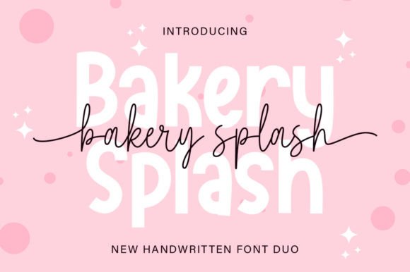 Bakery Splash Duo: A Romantic Touch for Modern Designs