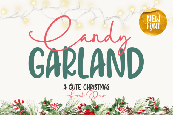 Candy Garland Duo: Ignite Your Holiday Designs
