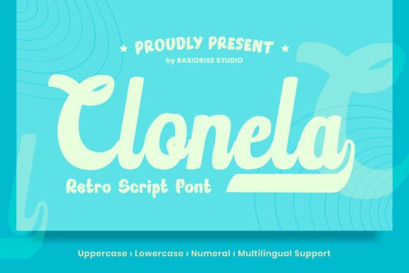 Clonela: A Retro Script Font for Timeless Design