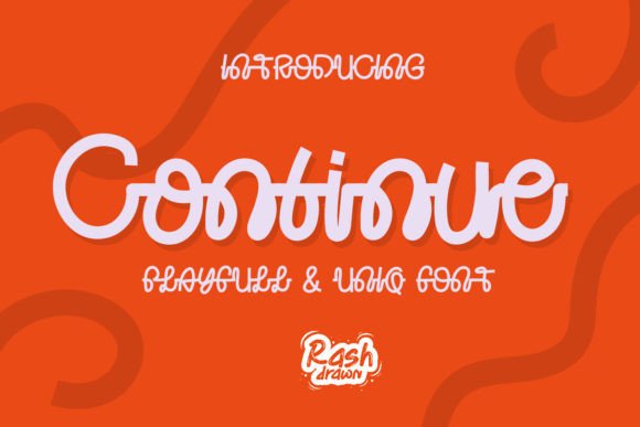 Continue: A Cool Monoline Script for Modern Designers