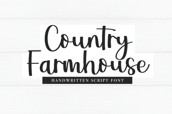 Country Farmhouse: A Bold Script for Rustic Design Projects
