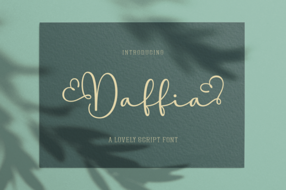 Daffia: An Elegant Script Font for Modern Designers