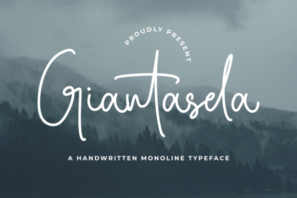 Giantasela: A Contemporary Calligraphic Font