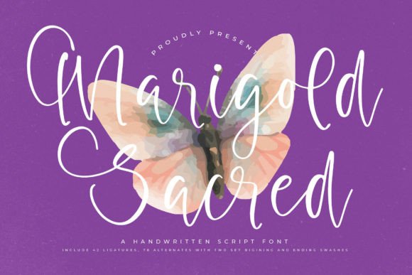 Marigold Sacred: A Font That Feels Like a Handwritten Letter from the Past