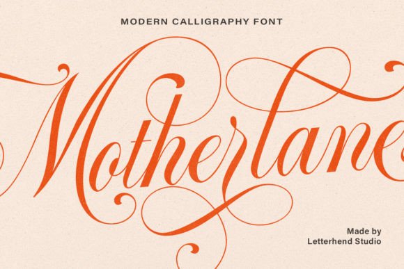 Motherlane: A Modern Calligraphy Script with Natural Flow