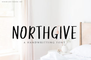 Northgive: Crafting Charm with a Handmade Brush Font