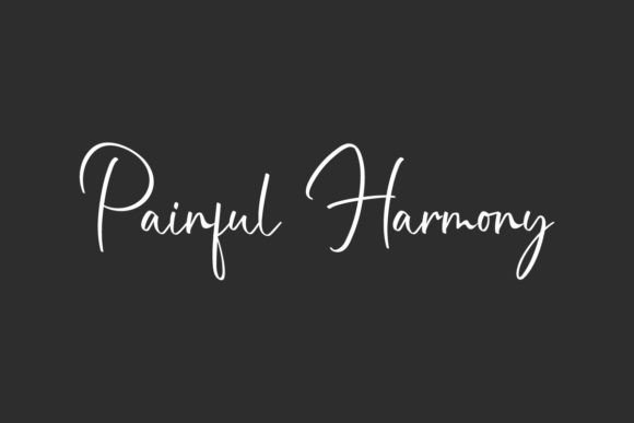 Painful Harmony: A Handwritten Font for Authentic Branding