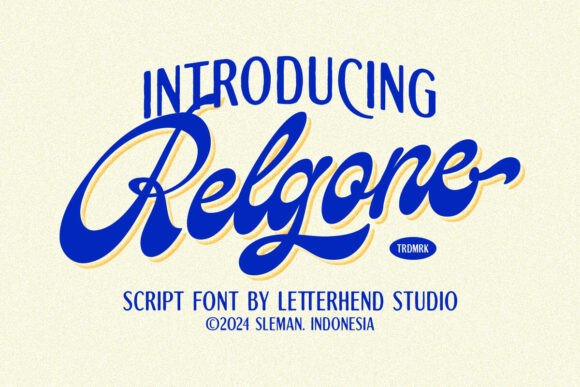 Relgone: A Magical Script Font for Elegant Projects