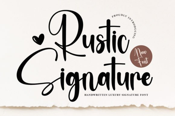 Rustic Signature: A Script Font with Authentic Charm